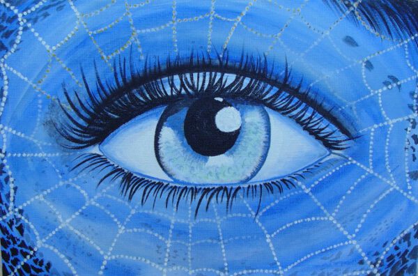 “Auge” blau